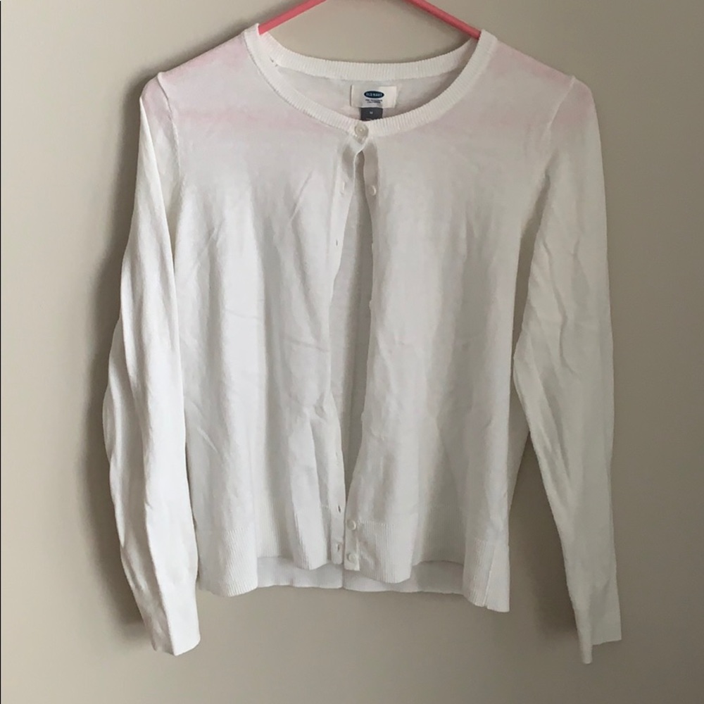 Old Navy white cardigan